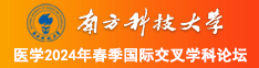 男人捅女人AV网站南方科技大学医学2024年春季国际交叉学科论坛